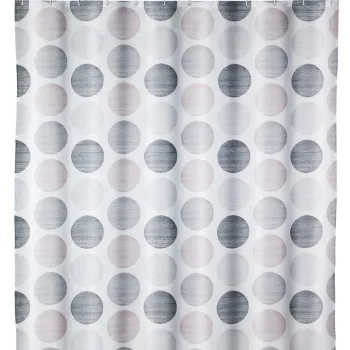 Perdea de dus, Wenko, Pastel Dots, 180 x 200 cm, poliester, multicolor imagine