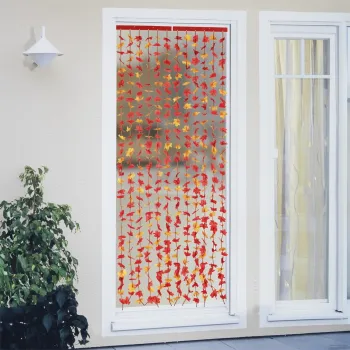 Perdea decorativa pentru usa Indian Summer, Maximex, 90x1x190 cm, poliester/polipropilena, portocaliu/rosu imagine