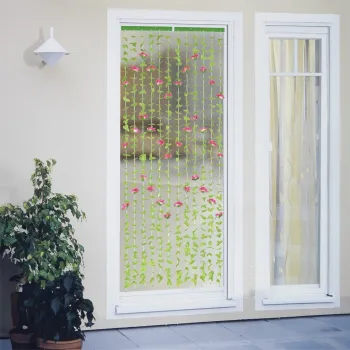 Perdea decorativa pentru usa Roses, Maximex, 90x1x190 cm, poliester/polipropilena, multicolor imagine