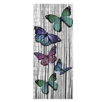 Perdea, Maximex, Butterflies, 90 x 200 cm, bambus, multicolor imagine