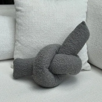 Perna, Ask Dugum, 44x22x18 cm, Poliester, Gri imagine