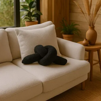 Perna, Ask Dugum, 44x22x18 cm, Poliester, Negru imagine