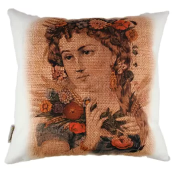 Perna decorativa, A10175, 43x43 cm, 50% Bumbac / 50% Poliester, Multicolor imagine
