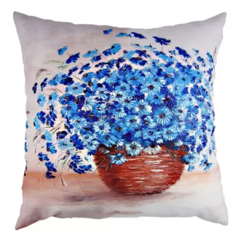 Perna decorativa, A10212, 43x43 cm, 50% Bumbac / 50% Poliester, Multicolor imagine