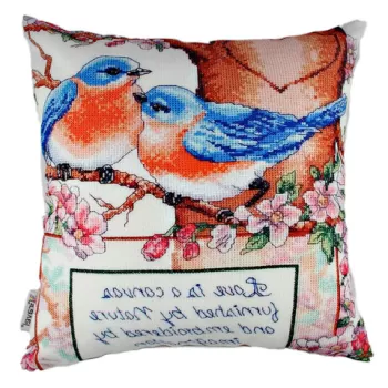 Perna decorativa, A10240, 43x43 cm, 50% Bumbac / 50% Poliester, Multicolor imagine