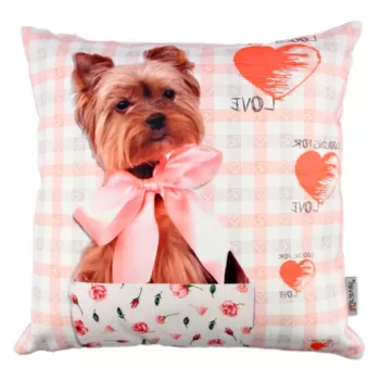 Perna decorativa, A10801, 43x43 cm, 50% Bumbac / 50% Poliester, Multicolor imagine