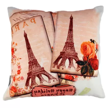 Perna decorativa, A10805, 43x43 cm, 50% Bumbac / 50% Poliester, Multicolor imagine