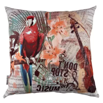 Perna decorativa, A10806, 43x43 cm, 50% Bumbac / 50% Poliester, Multicolor imagine