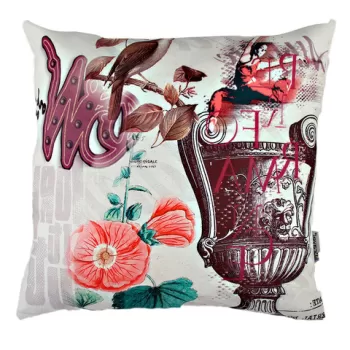 Perna decorativa, A10820, 43x43 cm, 50% Bumbac / 50% Poliester, Multicolor imagine
