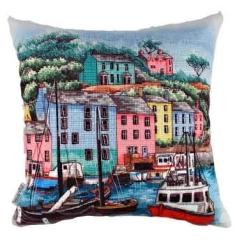 Perna decorativa, A10822, 43x43 cm, 50% Bumbac / 50% Poliester, Multicolor imagine