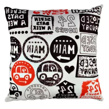 Perna decorativa, A10832, 43x43 cm, 50% Bumbac / 50% Poliester, Multicolor imagine