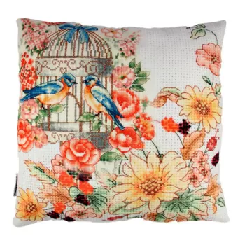 Perna decorativa, A10833, 43x43 cm, 50% Bumbac / 50% Poliester, Multicolor imagine