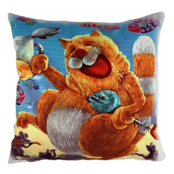 Perna decorativa, A10836, 43x43 cm, 50% Bumbac / 50% Poliester, Multicolor imagine