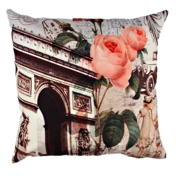 Perna decorativa, A10839, 43x43 cm, 50% Bumbac / 50% Poliester, Multicolor imagine