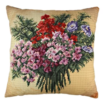 Perna decorativa, A10841, 43x43 cm, 50% Bumbac / 50% Poliester, Multicolor imagine