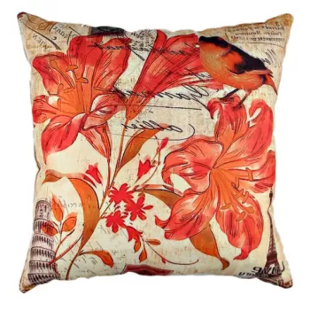 Perna decorativa, A10843, 43x43 cm, 50% Bumbac / 50% Poliester, Multicolor imagine