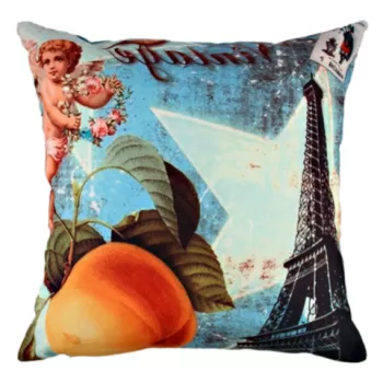 Perna decorativa, A10845, 43x43 cm, 50% Bumbac / 50% Poliester, Multicolor imagine