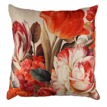 Perna decorativa, A10848, 43x43 cm, 50% Bumbac / 50% Poliester, Multicolor imagine