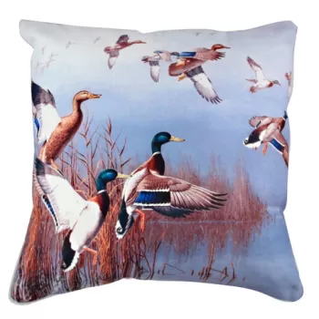 Perna decorativa, A10952, 43x43 cm, 50% Bumbac / 50% Poliester, Multicolor imagine