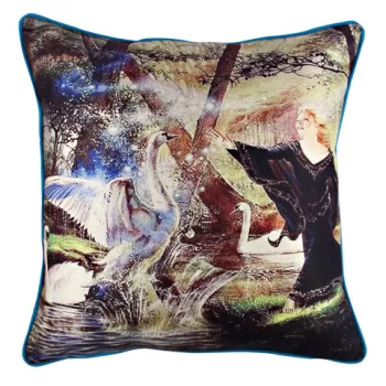 Perna decorativa, A10967, 43x43 cm, 50% Bumbac / 50% Poliester, Multicolor imagine