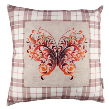 Perna decorativa, A10992, 43x43 cm, 50% Bumbac / 50% Poliester, Multicolor imagine