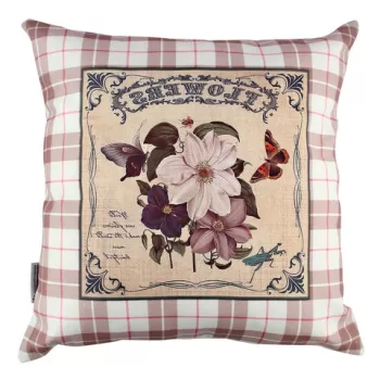 Perna decorativa, A10993, 43x43 cm, 50% Bumbac / 50% Poliester, Multicolor imagine