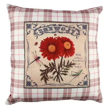 Perna decorativa, A10994, 43x43 cm, 50% Bumbac / 50% Poliester, Multicolor imagine