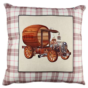 Perna decorativa, A10997, 43x43 cm, 50% Bumbac / 50% Poliester, Multicolor imagine