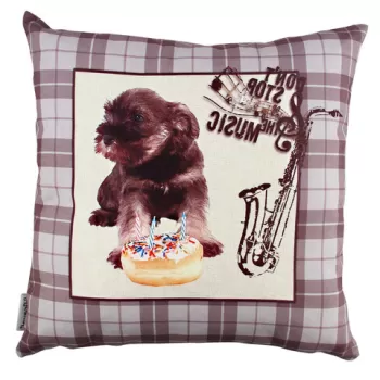 Perna decorativa, A10998, 43x43 cm, 50% Bumbac / 50% Poliester, Multicolor imagine