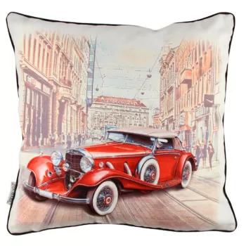 Perna decorativa, A11060, 43x43 cm, 50% Bumbac / 50% Poliester, Multicolor imagine