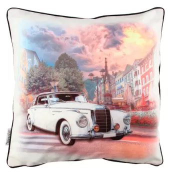 Perna decorativa, A11062, 43x43 cm, 50% Bumbac / 50% Poliester, Multicolor imagine