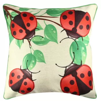 Perna decorativa, A11342, 43x43 cm, 50% Bumbac / 50% Poliester, Multicolor imagine