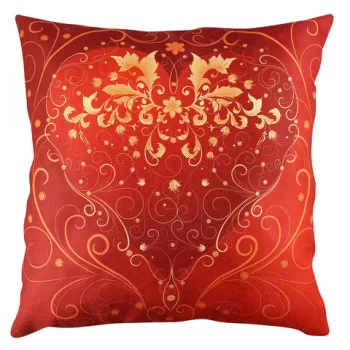 Perna decorativa, A11363, 43x43 cm, 50% Bumbac / 50% Poliester, Multicolor imagine