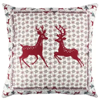 Perna decorativa, A11554, 43x43 cm, 50% Bumbac / 50% Poliester, Multicolor imagine