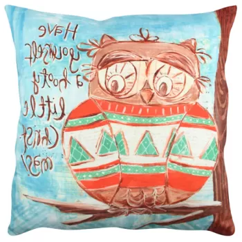 Perna decorativa, A11829, 43x43 cm, 50% Bumbac / 50% Poliester, Multicolor imagine