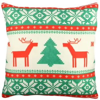 Perna decorativa, A11831, 43x43 cm, 50% Bumbac / 50% Poliester, Multicolor imagine