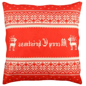 Perna decorativa, A11845, 43x43 cm, 50% Bumbac / 50% Poliester, Multicolor imagine