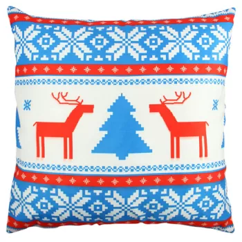 Perna decorativa, A11850, 43x43 cm, 50% Bumbac / 50% Poliester, Multicolor imagine