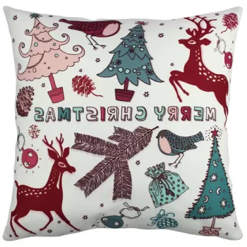 Perna decorativa, A11869, 43x43 cm, 50% Bumbac / 50% Poliester, Multicolor imagine