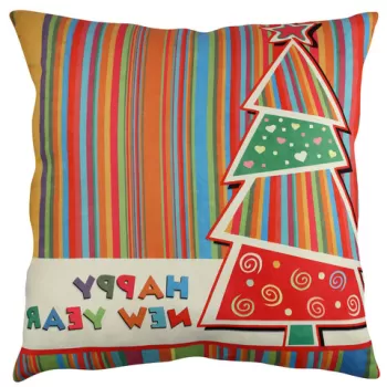 Perna decorativa, A11877, 43x43 cm, 50% Bumbac / 50% Poliester, Multicolor imagine