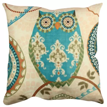 Perna decorativa, A11892, 43x43 cm, 50% Bumbac / 50% Poliester, Multicolor imagine