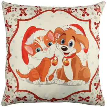 Perna decorativa, A11922, 43x43 cm, 50% Bumbac / 50% Poliester, Multicolor imagine