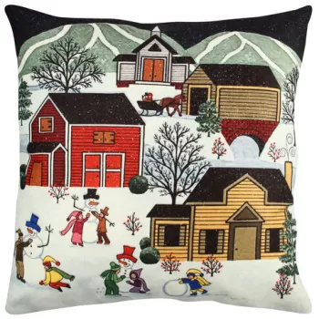 Perna decorativa, A11927, 43x43 cm, 50% Bumbac / 50% Poliester, Multicolor imagine