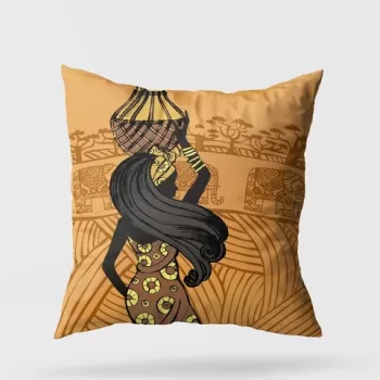 Perna decorativa, A11931, 43x43 cm, 50% Bumbac / 50% Poliester, Multicolor imagine