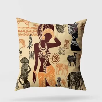 Perna decorativa, A11932, 43x43 cm, 50% Bumbac / 50% Poliester, Multicolor imagine