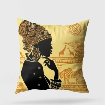 Perna decorativa, A11934, 43x43 cm, 50% Bumbac / 50% Poliester, Multicolor imagine