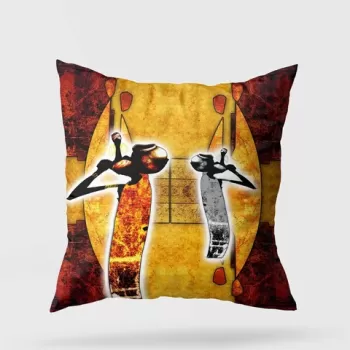 Perna decorativa, A11936, 43x43 cm, 50% Bumbac / 50% Poliester, Multicolor imagine