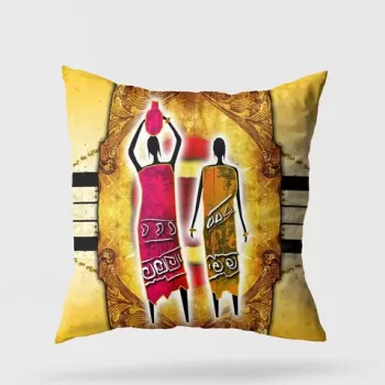 Perna decorativa, A11937, 43x43 cm, 50% Bumbac / 50% Poliester, Multicolor imagine