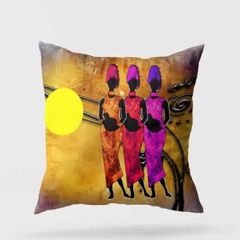 Perna decorativa, A11953, 43x43 cm, 50% Bumbac / 50% Poliester, Multicolor imagine