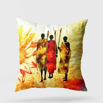 Perna decorativa, A11955, 43x43 cm, 50% Bumbac / 50% Poliester, Multicolor imagine